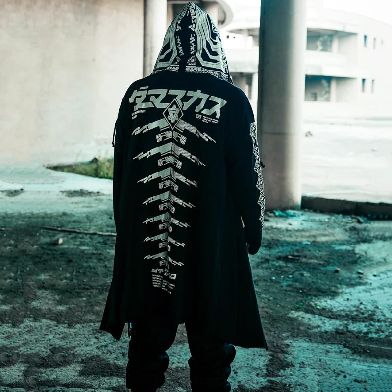 Men s Gothic Zipper Sweatshirt Black Goth N Rock men-s-gothic-zipper-sweatshirt-black-goth-n-rock