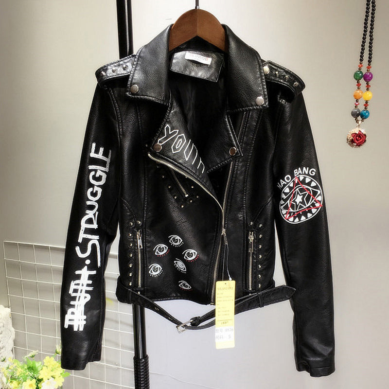 Chaos Leather Jacket | Bold Gothic Fashion – Goth N' Rock