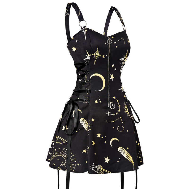 Celestial Moon Dress, Black / L Celestial Moon Dress, Black / L