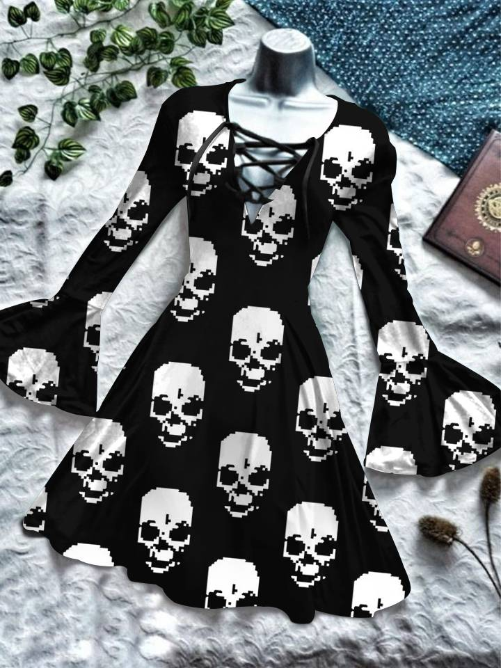 Women's Skull Dress – Goth N' Rock