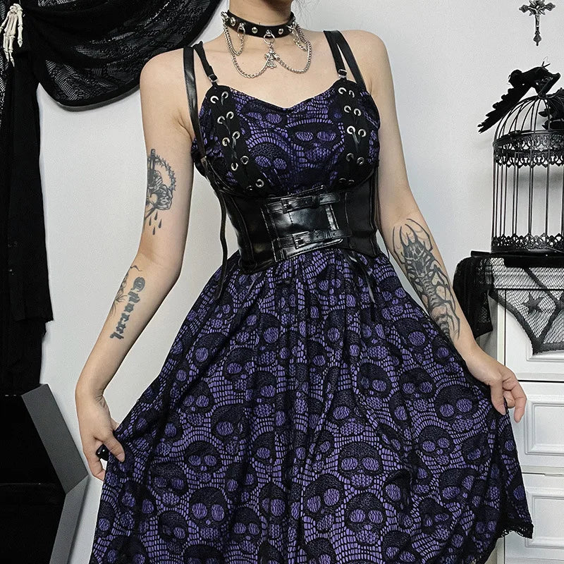 chinese dress ladies Women's Skull Dress – Goth N' Rock