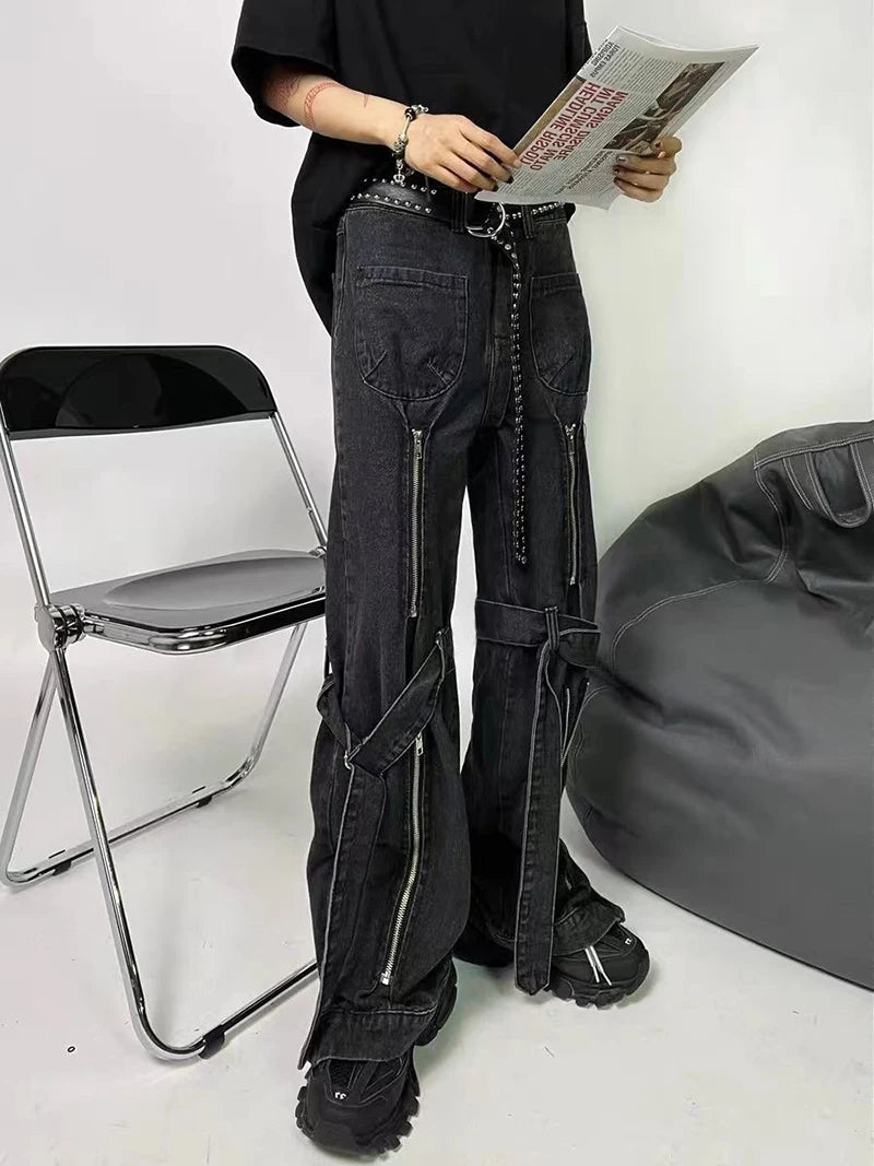 Women's Baggy Jeans – Goth N' Rock, image size:800x1067