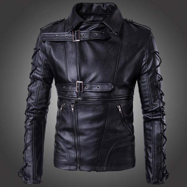 Men's Leather Jacket Goth N' Rock