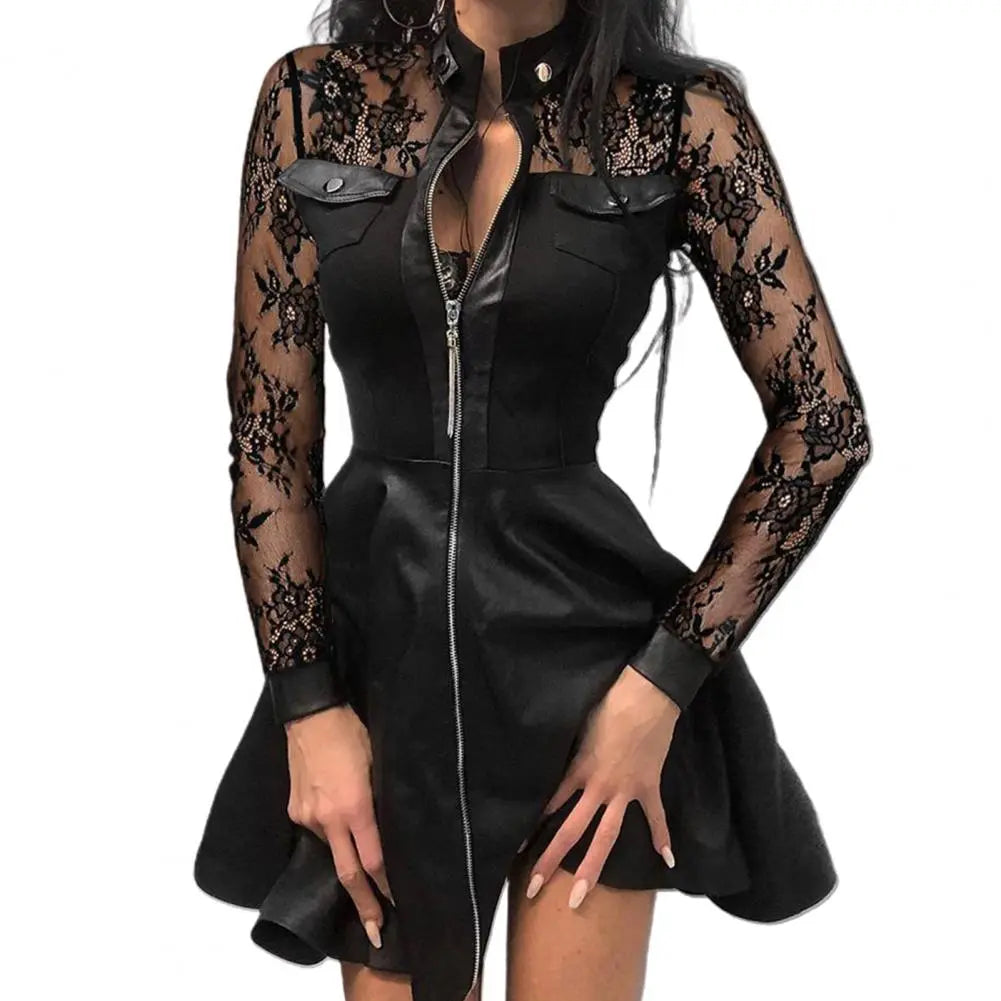 Women's Leather Dress Goth N' Rock Women's Leather Dress Goth N' Rock