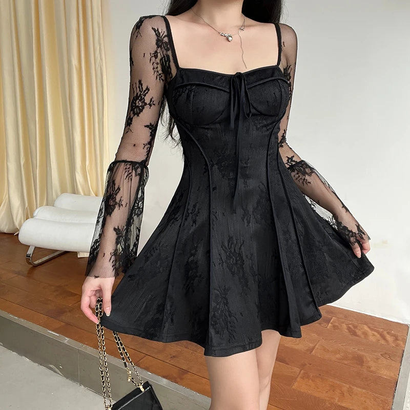 Gothic Flare Dress Goth N' Rock Gothic Flare Dress Goth N' Rock