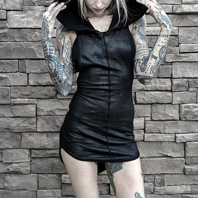 Gothic Hooded Dress  Goth N' Rock
