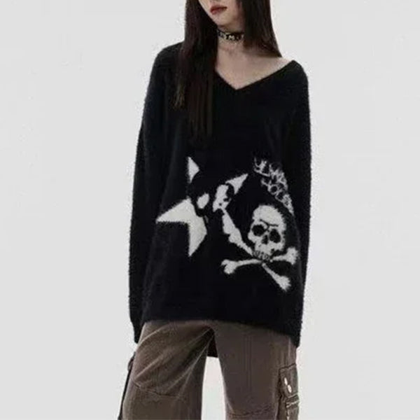 Women's Skull Sweater