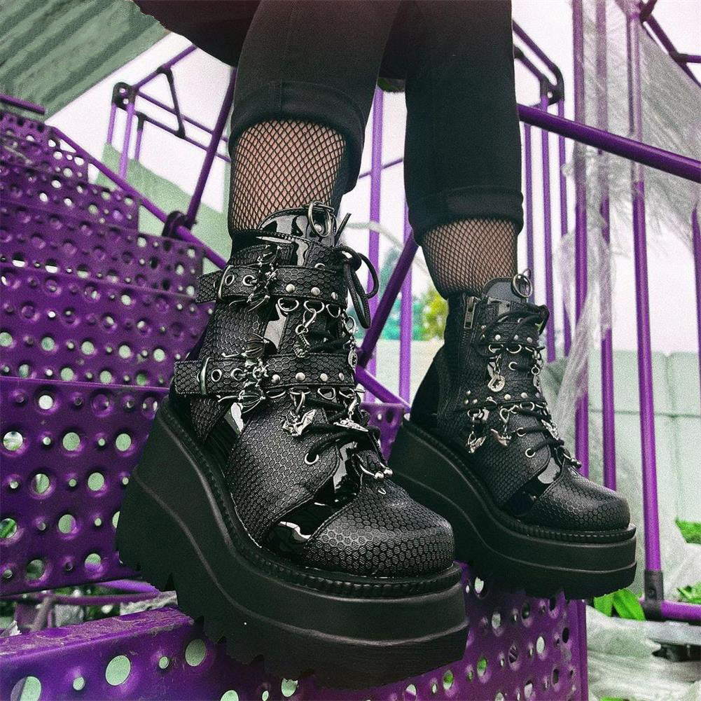Gothic Honeycomb Boots