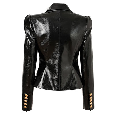 Women's Leather Blazer