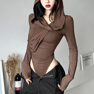 Women's Hooded Bodysuit