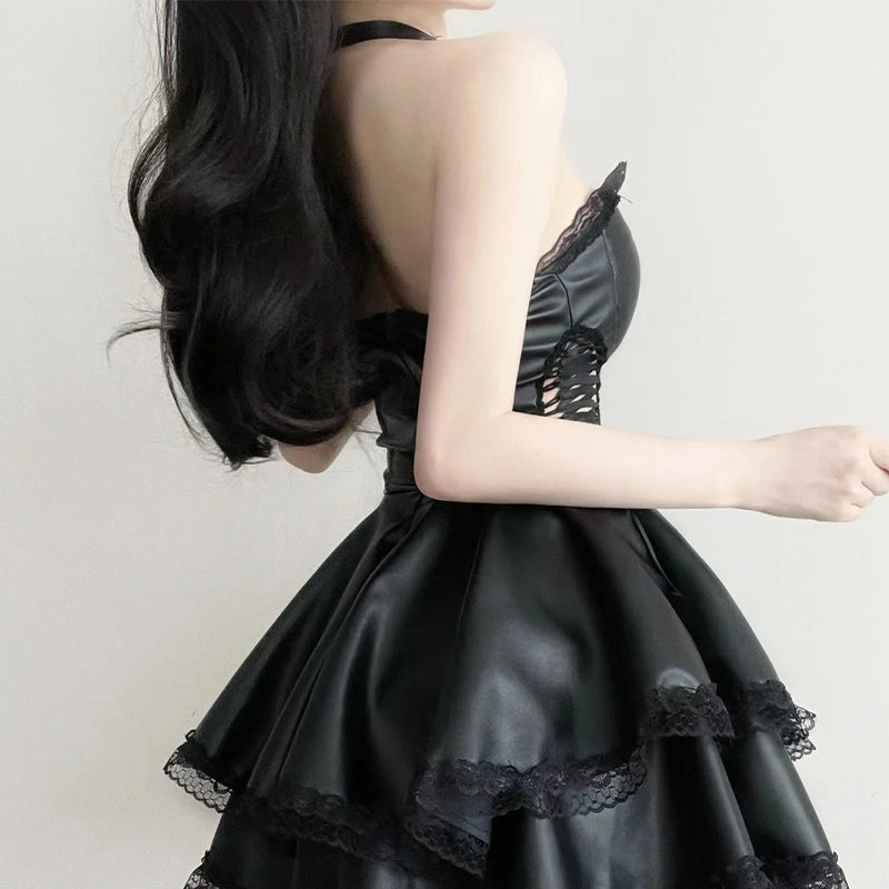 Women's Leather Dress | Bold & Stylish Gothic Fashion Goth N' Rock Women's Leather Dress | Bold & Stylish Gothic Fashion Goth N' Rock