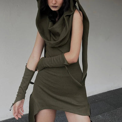 Women's Hooded Mini Dress