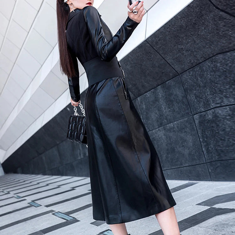 Maxi Leather Dress Goth N' Rock Maxi Leather Dress Goth N' Rock