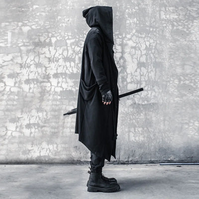 Men's Hooded Cloak Black