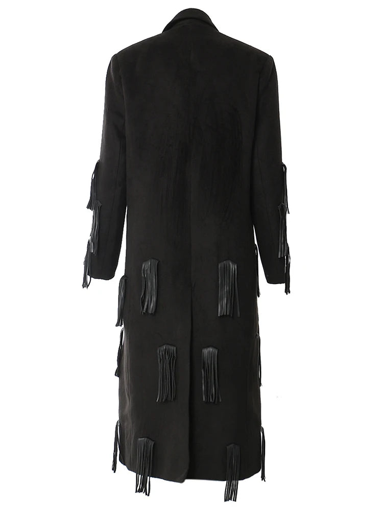 Women's Casual Trench Coat Black