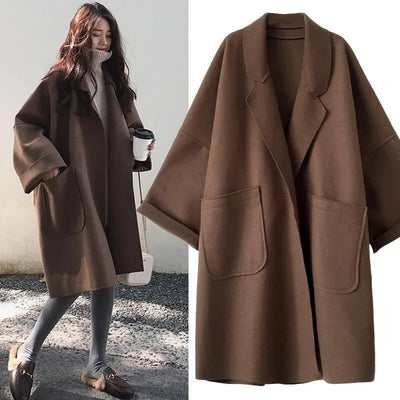 Women's Woolen Trench Coat