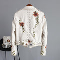 Women's Floral Leather Jacket