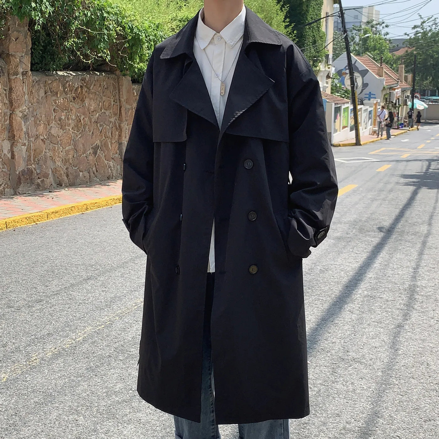 Men's Casual Trench Coat