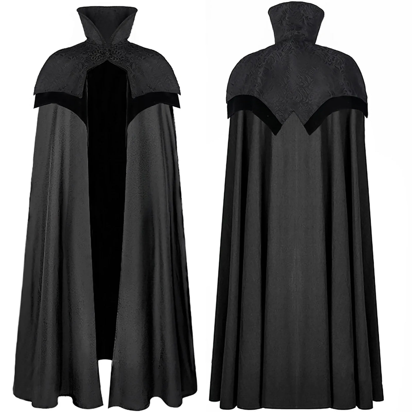 Men's Gothic Cloak Black