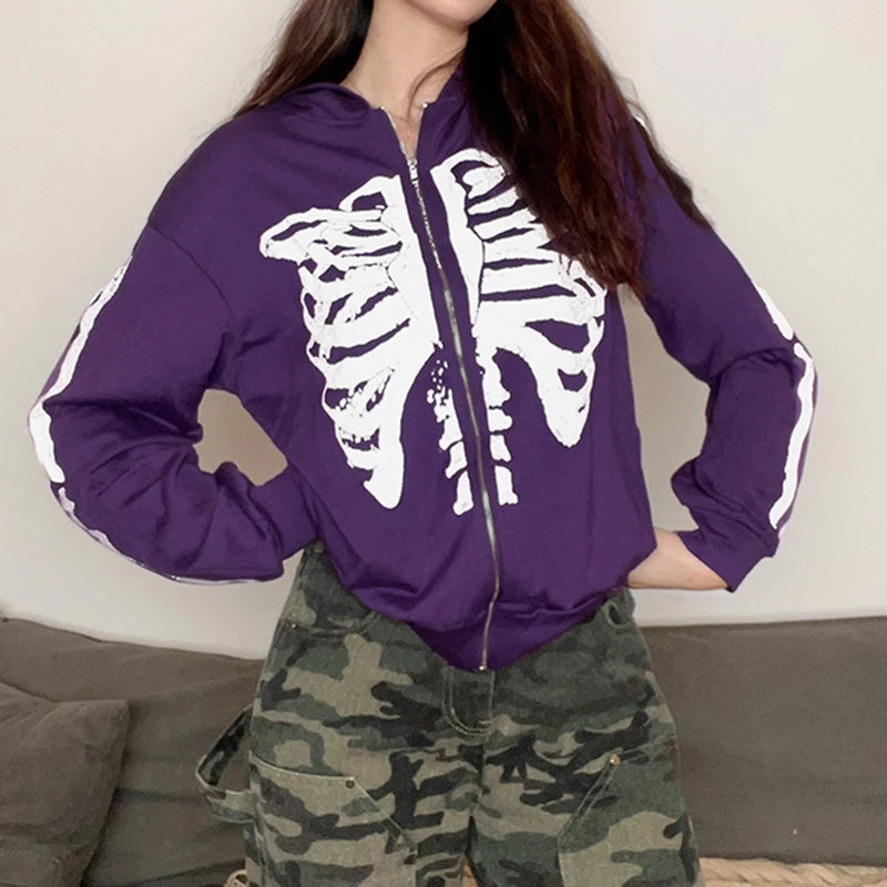 Women's Gothic Sweatshirt Purple