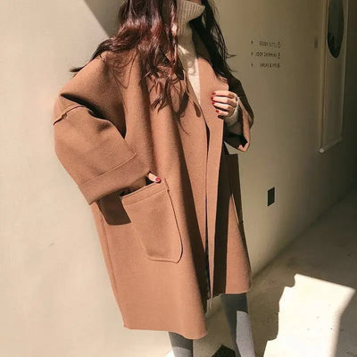 Women's Woolen Trench Coat