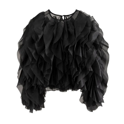 Women's Gothic Style Blouse Black