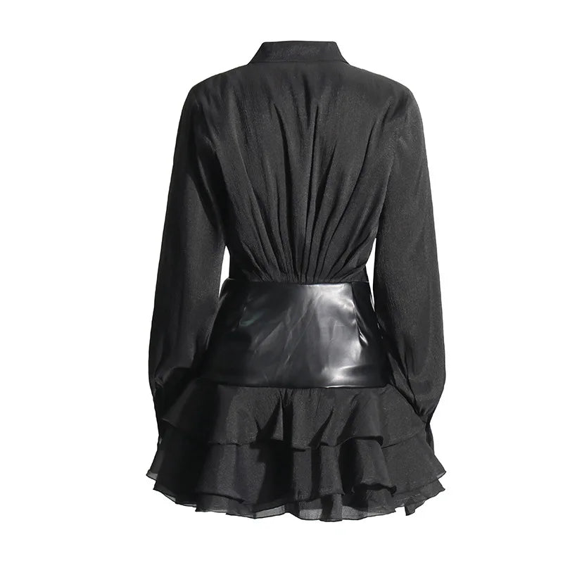 Women's Gothic Elegant Dress Black