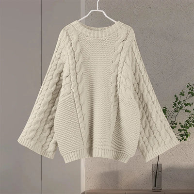 Women's Oversized Knitted Jumper White