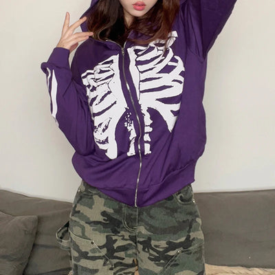 Women's Gothic Sweatshirt Purple