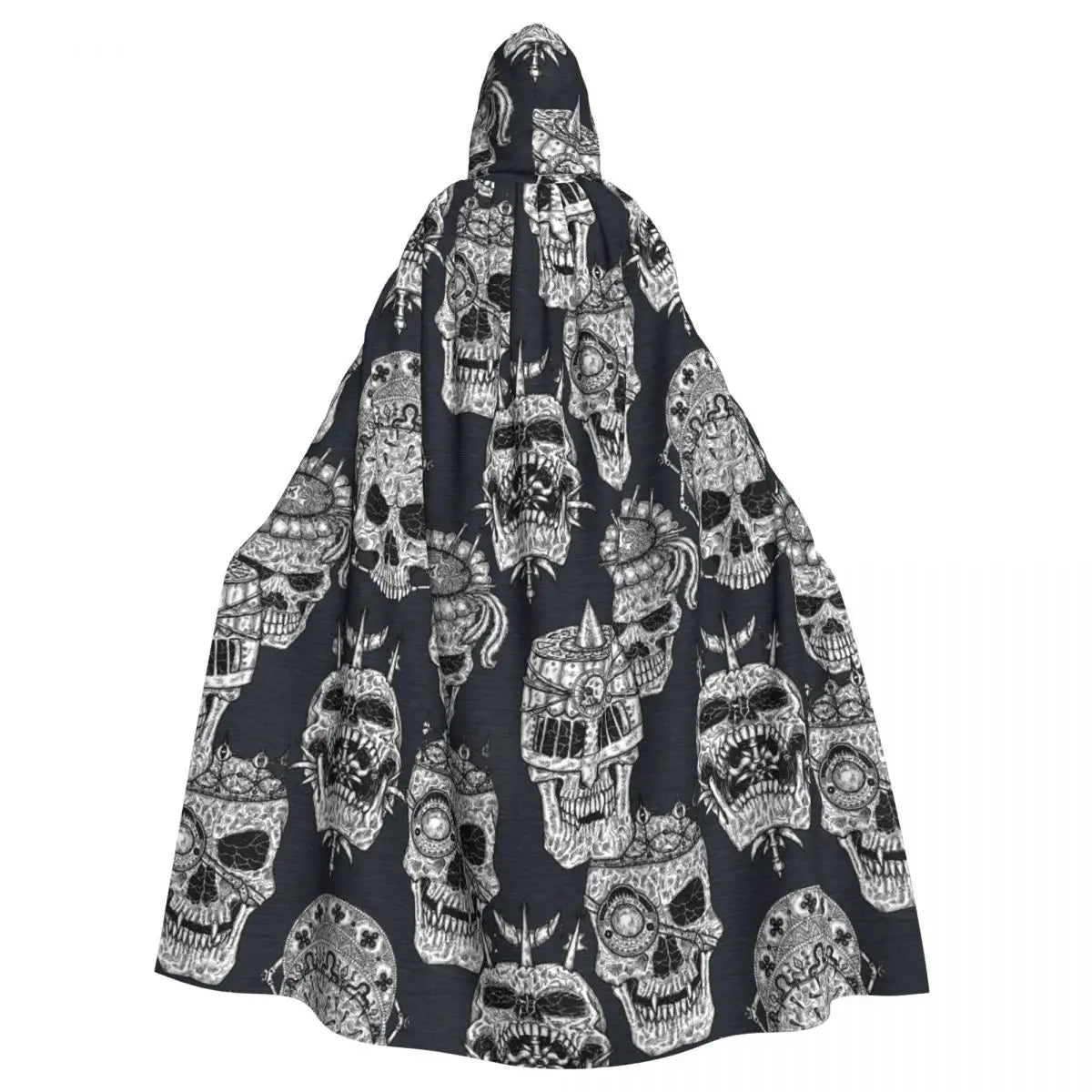 Unisex Skull Cloak Black