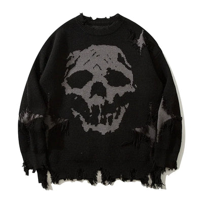 Women's Skull Jumper Black