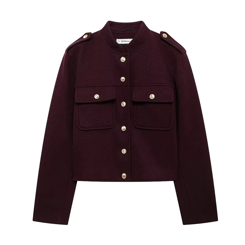 Women's Vintage Jacket Burgundy