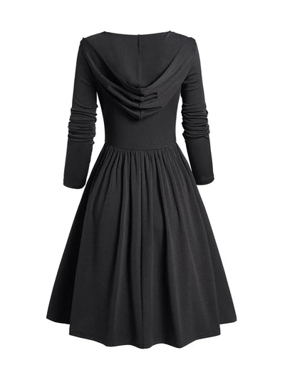 Women's Gothic Hooded Dress