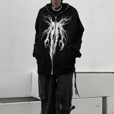 Unisex Gothic Sweatshirt Black