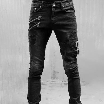 Gothic Buckle Jeans