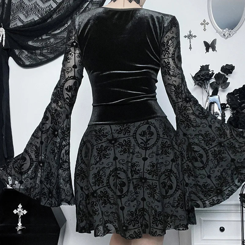 Nocturne Lace Corset Gothic Dress – Goth N' Rock