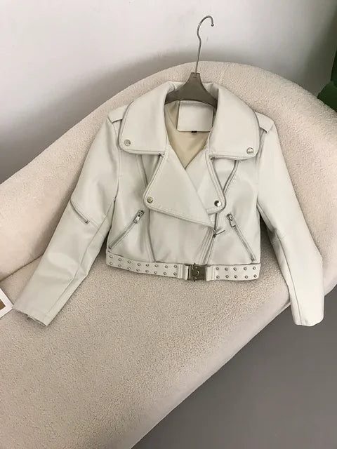 Women's Short Leather Jacket