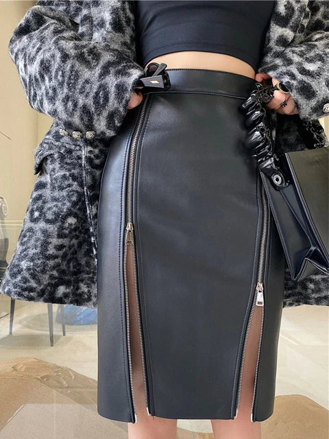 Women's Leather Skirt