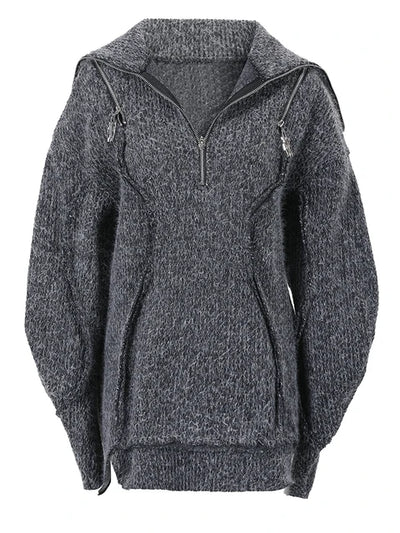 Women's Knitted Sweater Gray