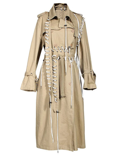 Women's Casual Trench Coat Khaki