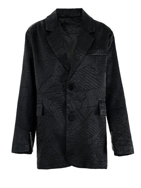 Women's Loose Fit Blazer Black