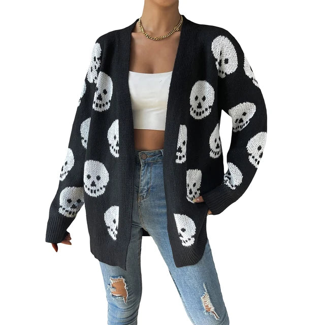 Women's Skull Cardigan