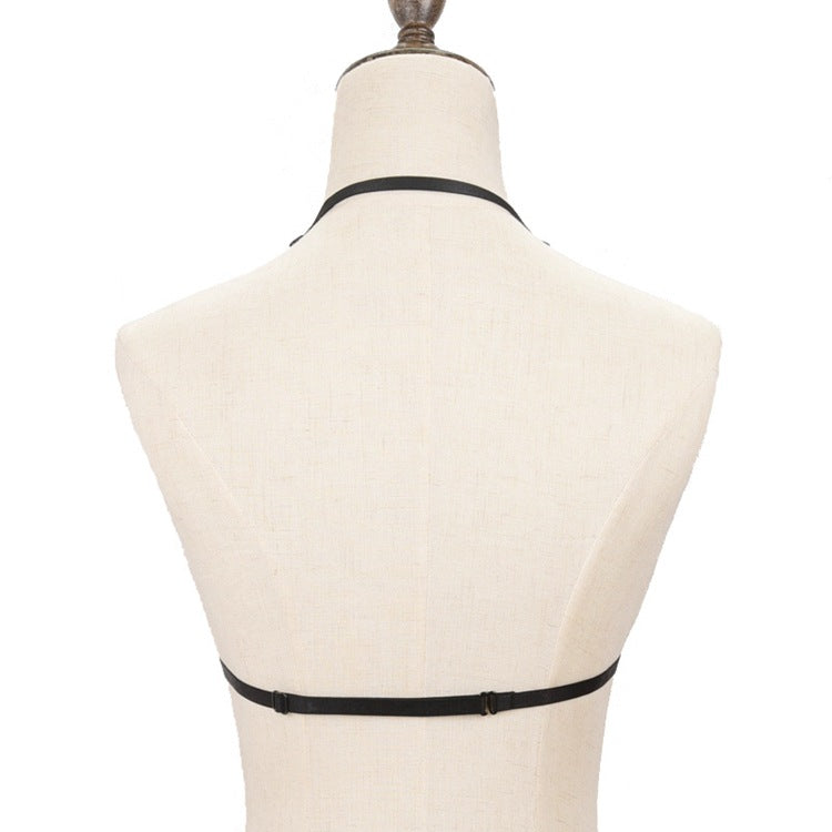 Ring Ribbon Bra Deep-v Ribbon Harness Bra – Goth N' Rock