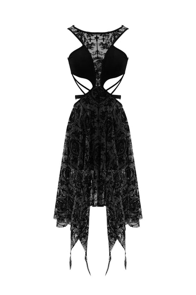 Lace Cameo Butterfly Dress