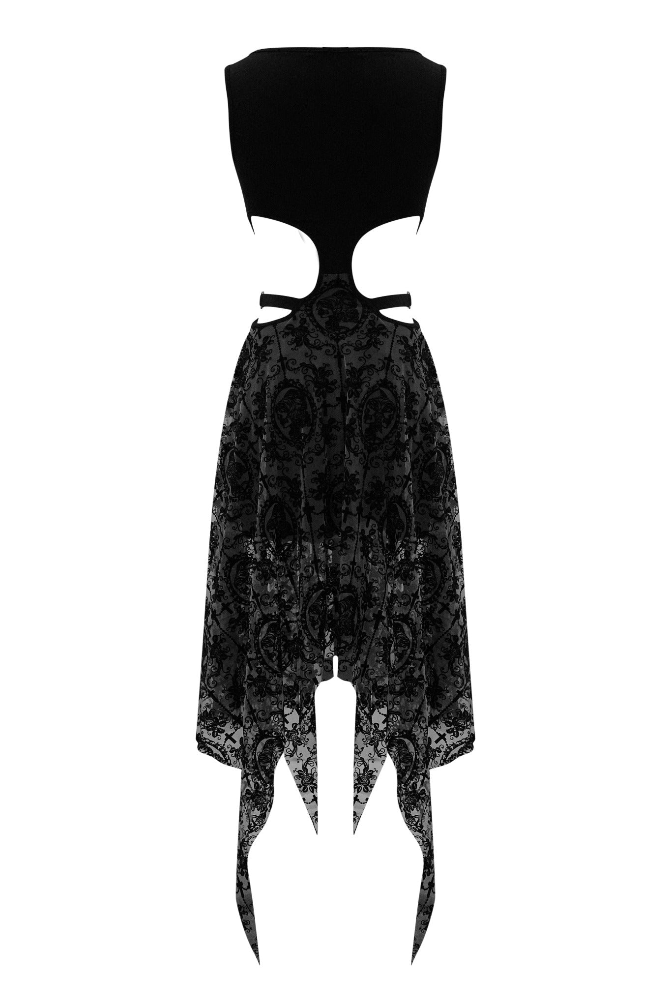 Lace Cameo Butterfly Dress