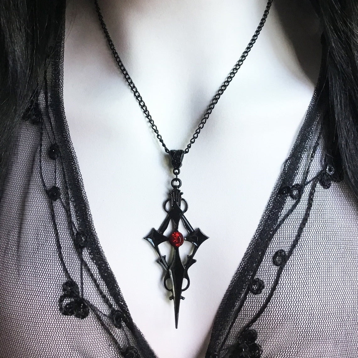 Vampire Cross Necklace – Goth N' Rock