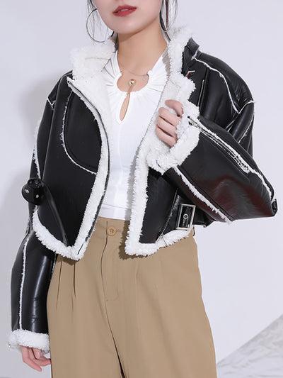 Fur Lined Leather Shearling Jacket