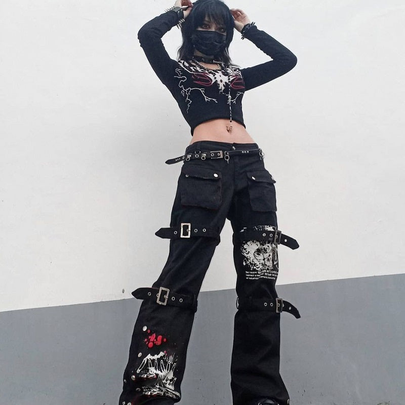 Gothic Cargo Pants Goth N' Rock