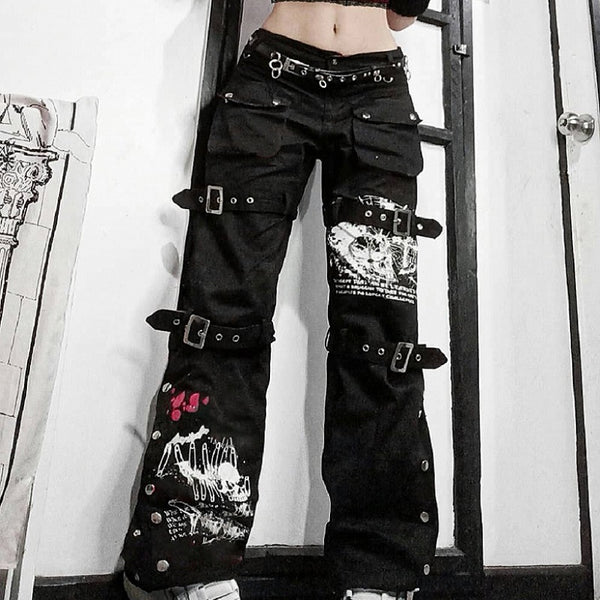 E-girl-Gothic-Black-Cargo-