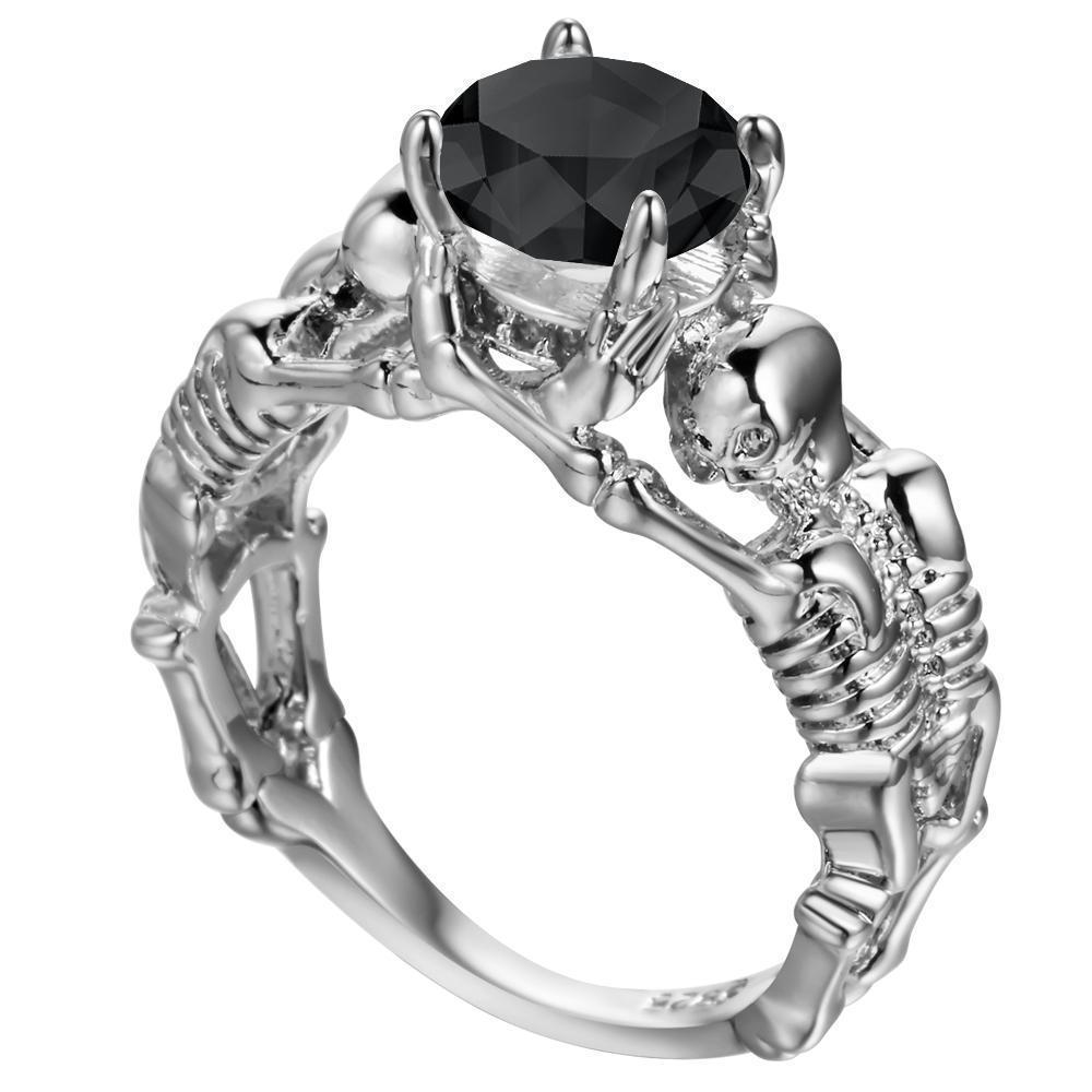 Skrloton Rings Skeleptico™ - Skeleton Ring – Goth N' Rock